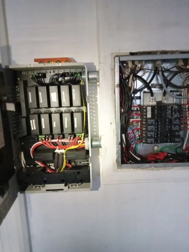 Electrical panel upgrade completed for Security Camera Wiring in Bridgeport